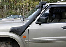 Шноркель Nissan Patrol GU 3 (1/03-8/04), GU 2 (4/00-12/02) - ZD30DDTI 3.0L-I4, дизель, левая сторона